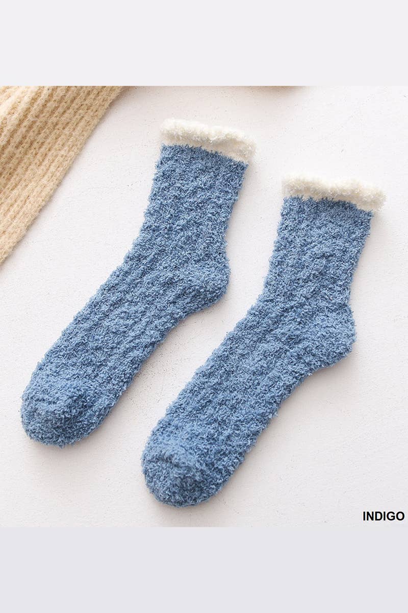 SOCKS - TWO-TONE PLUSH