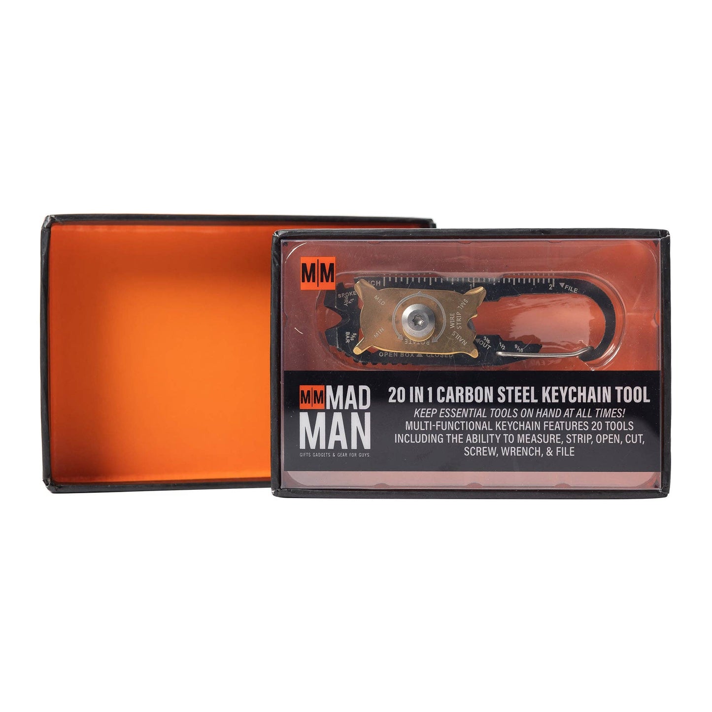 Carbon Steel Keychain Tool - 20 in 1