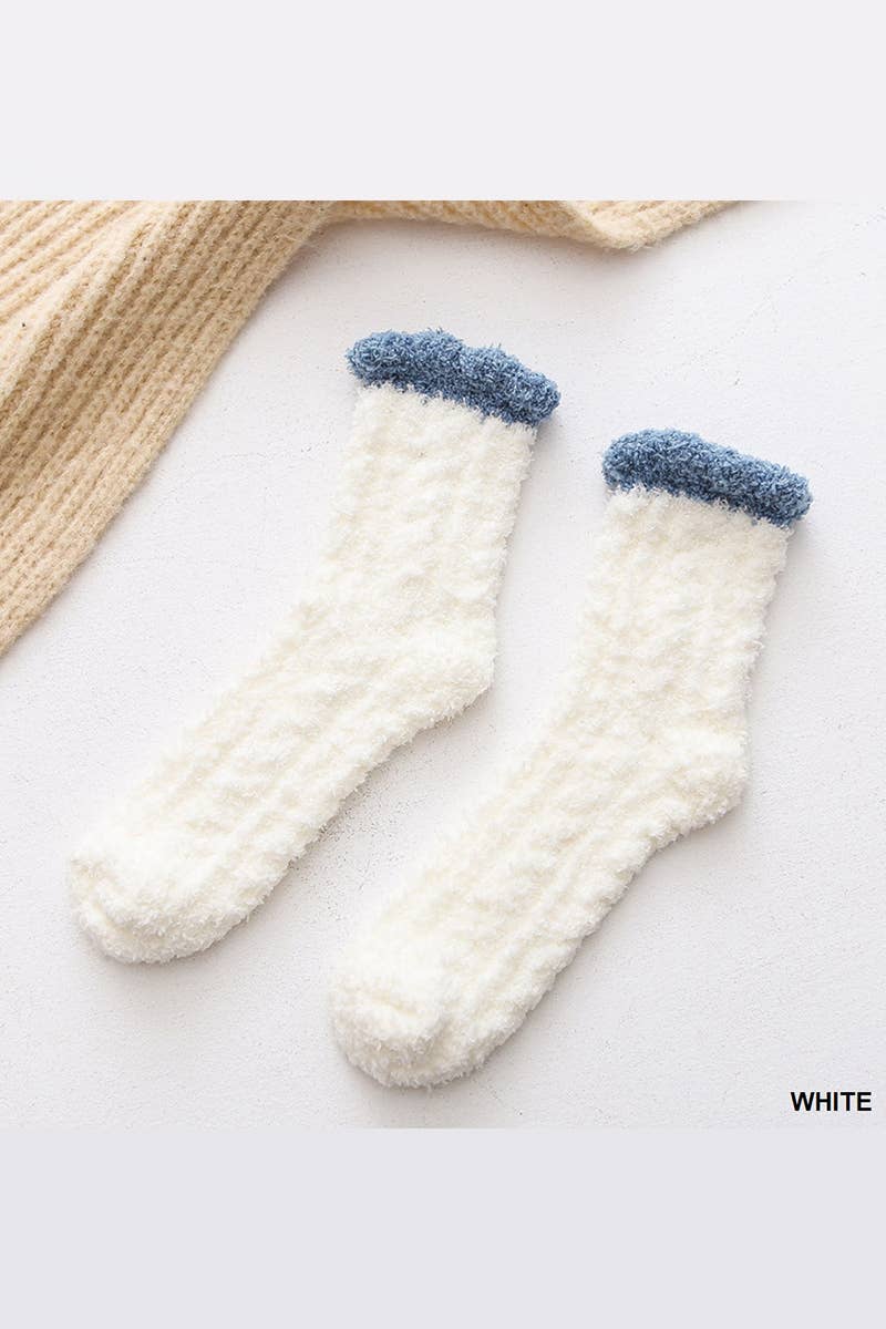 SOCKS - TWO-TONE PLUSH
