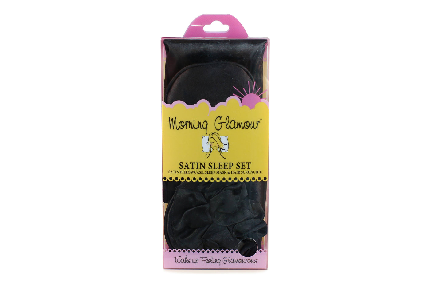 Satin Sleep Set-Pillowcase, Sleep Mask & Hair Scrunchie