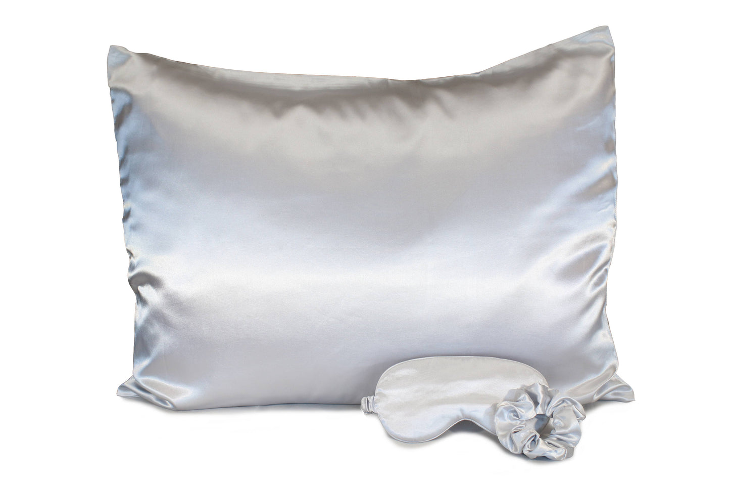 Satin Sleep Set-Pillowcase, Sleep Mask & Hair Scrunchie