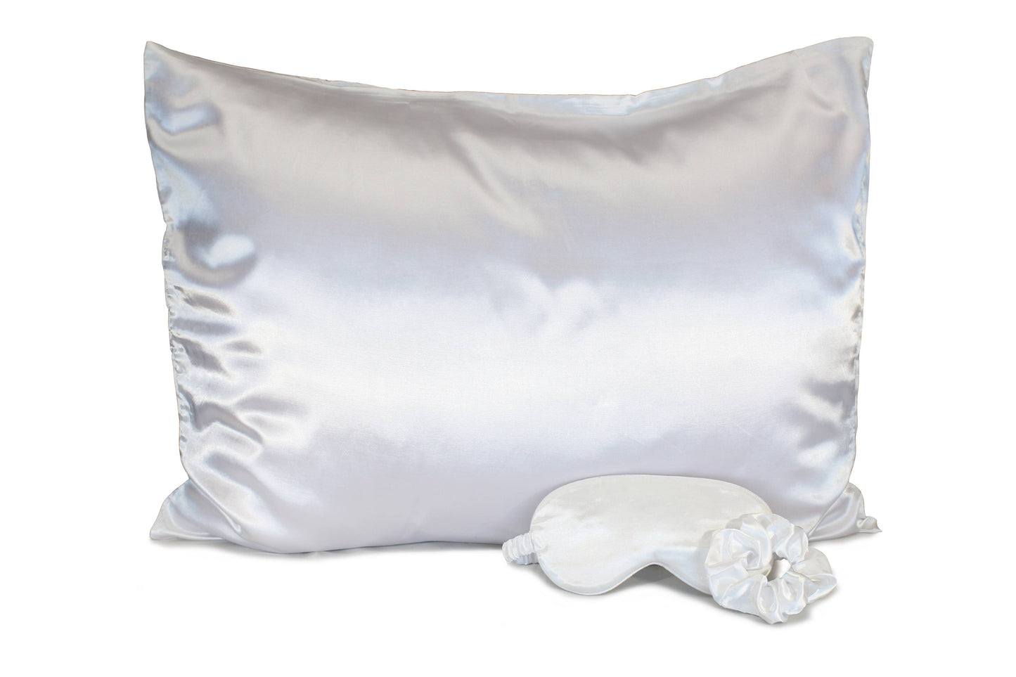 Satin Sleep Set-Pillowcase, Sleep Mask & Hair Scrunchie