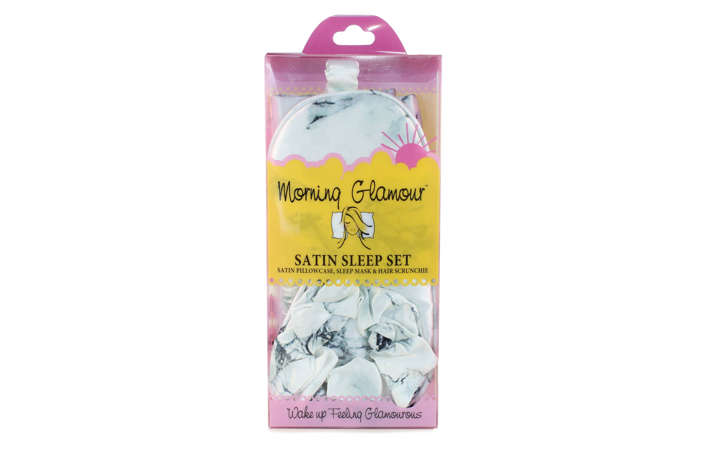 Satin Sleep Set-Pillowcase, Sleep Mask & Hair Scrunchie