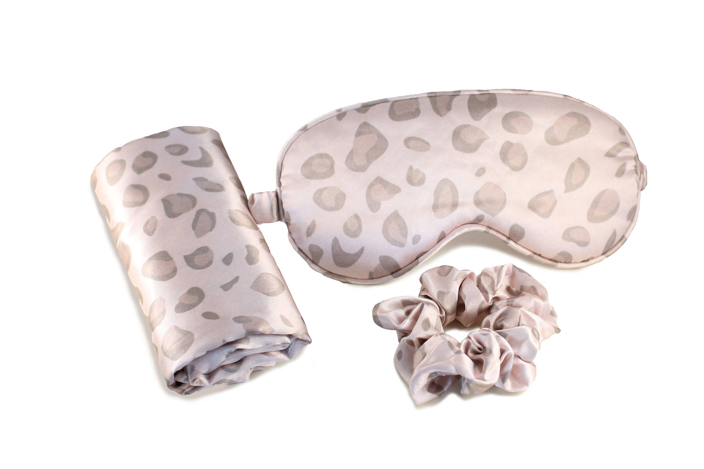 Satin Sleep Set-Pillowcase, Sleep Mask & Hair Scrunchie