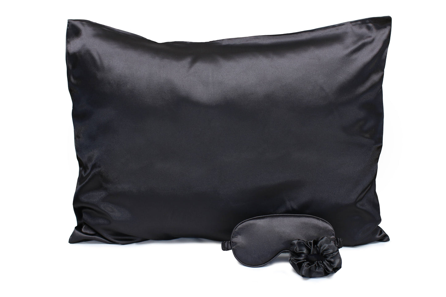 Satin Sleep Set-Pillowcase, Sleep Mask & Hair Scrunchie