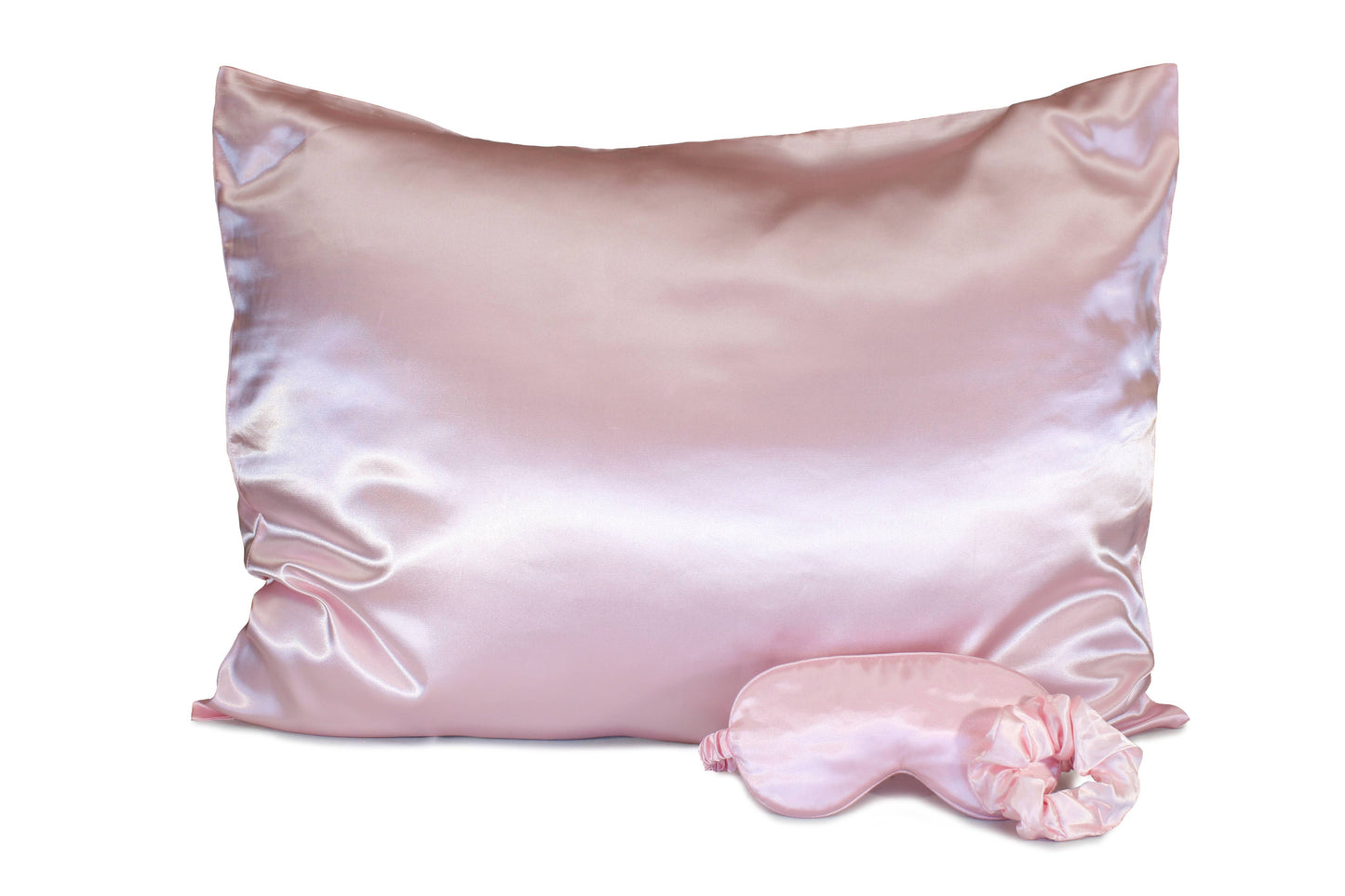 Satin Sleep Set-Pillowcase, Sleep Mask & Hair Scrunchie