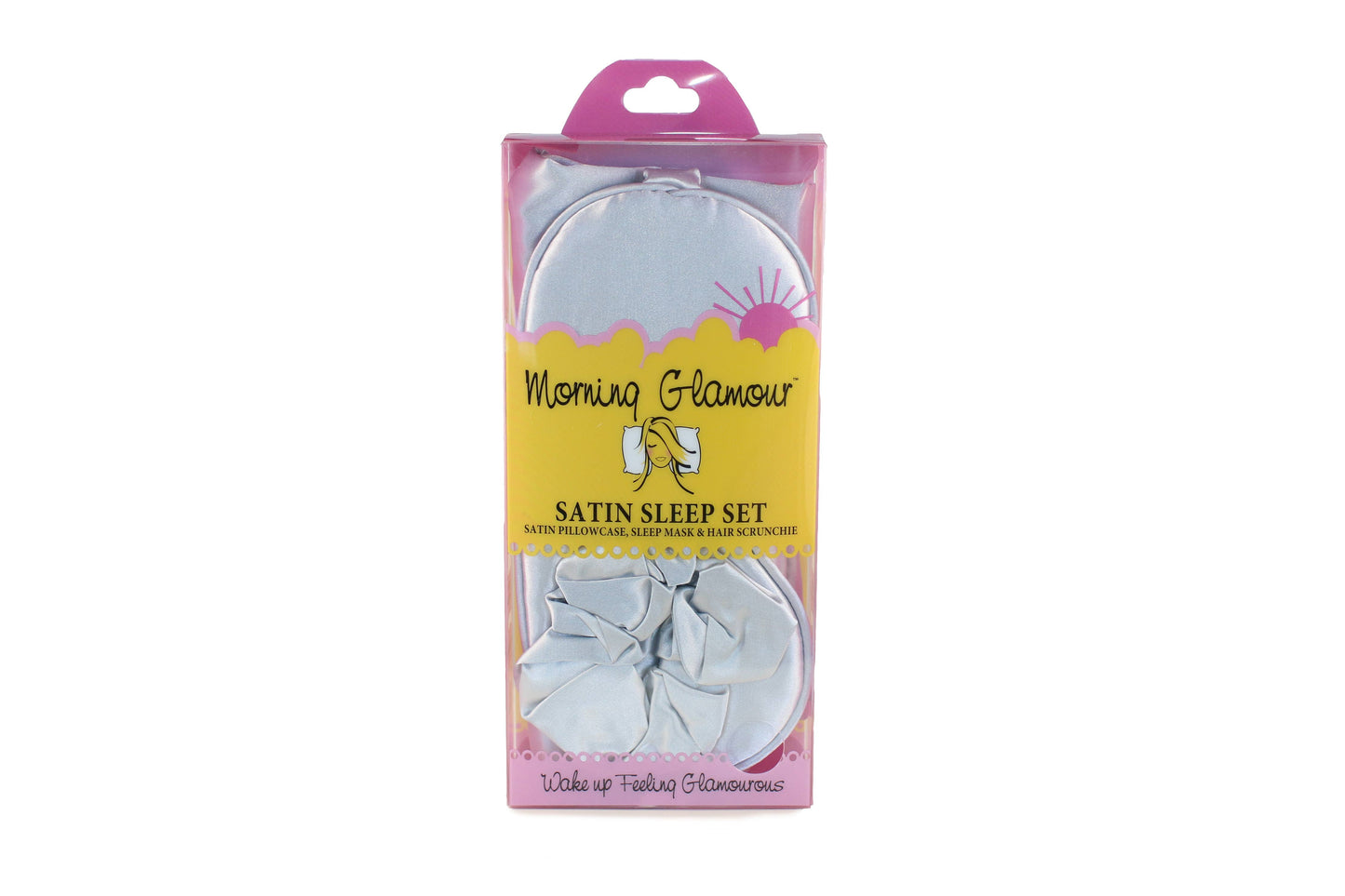 Satin Sleep Set-Pillowcase, Sleep Mask & Hair Scrunchie